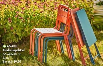 Promoties Anabel kinderstapelstoel - Huismerk - Casa - Geldig van 25/03/2019 tot 28/04/2019 bij Casa