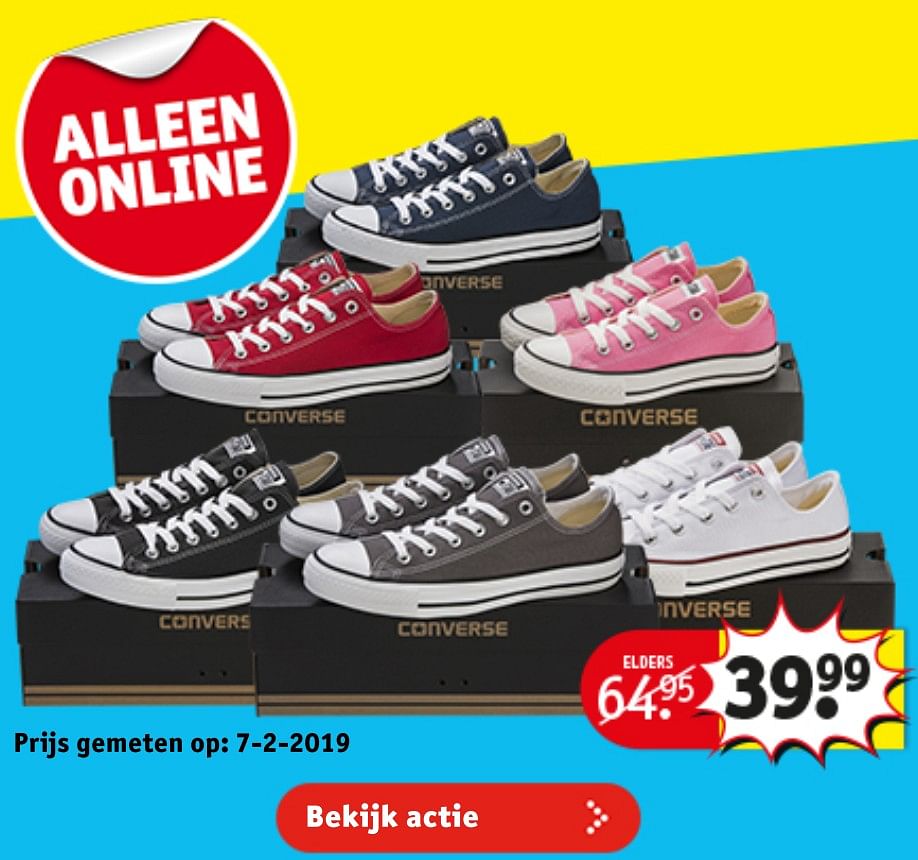 Converse All Star Converse all star Promotie bij Kruidvat