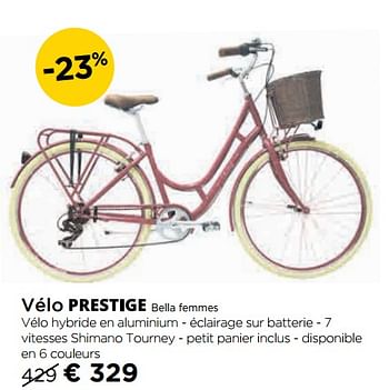 Promoties Vélo prestige bella femmes - Prestige - Geldig van 29/03/2019 tot 30/04/2019 bij Molecule