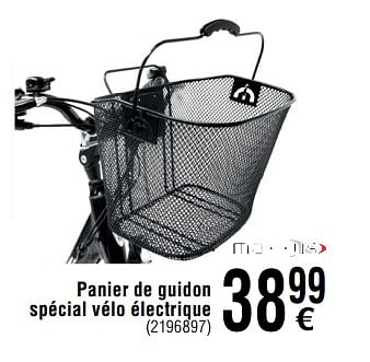 Promotions Panier de guidon spécial vélo électrique - Produit maison - Cora - Valide de 02/04/2019 à 31/12/2019 chez Cora