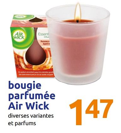 bougie parfumée action