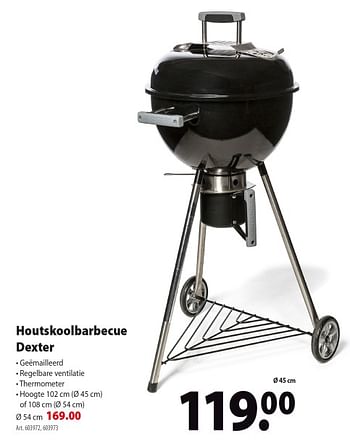 Promoties Houtskoolbarbecue dexter - Huismerk - Gamma - Geldig van 03/04/2019 tot 30/06/2019 bij Gamma