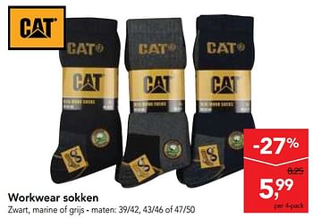 Promotions Workwear sokken - CAT - Valide de 10/04/2019 à 23/04/2019 chez Makro