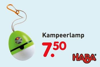 Promoties Kampeerlamp - Haba - Geldig van 08/04/2019 tot 08/05/2019 bij Europoint