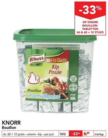 Promoties Knorr bouillon - Knorr - Geldig van 10/04/2019 tot 23/04/2019 bij Makro