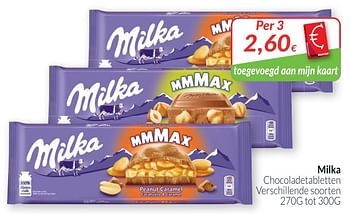 Promoties Milka chocoladetabletten - Milka - Geldig van 01/04/2019 tot 30/04/2019 bij Intermarche