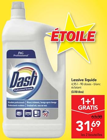 Dash Dash lessive liquide en pack promo - En promotion chez Makro