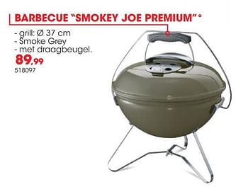 Promoties Barbecue smokey joe premium - Weber - Geldig van 01/04/2019 tot 30/06/2019 bij Hubo