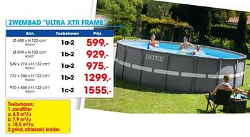 Promoties Zwembad ultra xtr frame - Intex - Geldig van 01/04/2019 tot 30/06/2019 bij Hubo