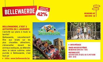 Promotions Bellewaerde jusqu`à une réduction de 42% - Produit maison - Lidl - Valide de 25/03/2019 à 09/06/2019 chez Lidl