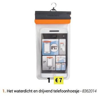 Promoties Waterdicht en drijvend telefoonhoesje - Huismerk - Decathlon - Geldig van 24/03/2019 tot 24/09/2019 bij Decathlon