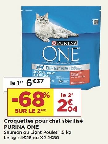 Promotion Super Casino Croquettes Pour Chat Sterilise Purina One Purina Animaux Accessoires Valide Jusqua 4 Promobutler