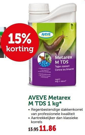 Promoties Aveve metarex m tds - Huismerk - Aveve - Geldig van 10/04/2019 tot 20/04/2019 bij Aveve