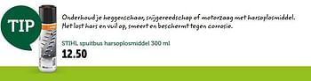 Promoties Stihl spuitbus harsoplosmiddel - Stihl - Geldig van 10/04/2019 tot 20/04/2019 bij Aveve