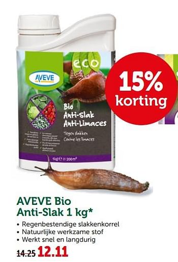 Promoties Veve bio anti-slak - Huismerk - Aveve - Geldig van 10/04/2019 tot 20/04/2019 bij Aveve
