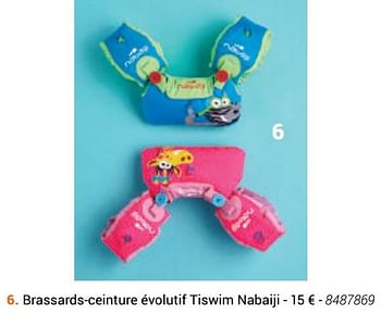 Promotions Brassards-ceinture évolutif tiswim nabaiji - Nabaiji - Valide de 24/03/2019 à 24/09/2019 chez Decathlon