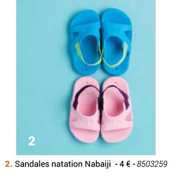 Promotions Sandales natation nabaiji - Nabaiji - Valide de 24/03/2019 à 24/09/2019 chez Decathlon