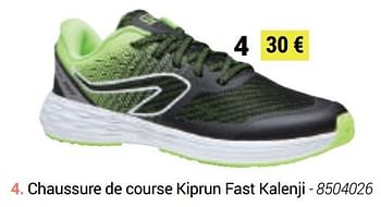 Promotions Chaussure de course kiprun fast kalenji - Kalenji - Valide de 24/03/2019 à 24/09/2019 chez Decathlon