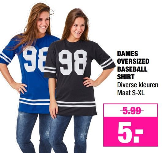 Baseball discount shirt dames