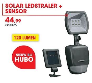 Promoties Solar ledstraler + sensor - Duracell - Geldig van 01/04/2019 tot 30/06/2019 bij Hubo
