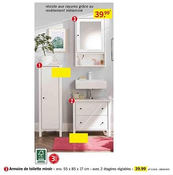 Promotion Lidl Armoire De Toilette Miroir Produit Maison Lidl Cuisine Salle De Bain Valide Jusqua 4 Promobutler