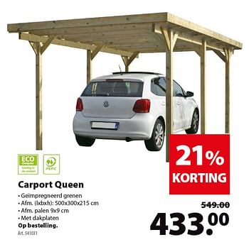 Promoties Carport queen - Huismerk - Gamma - Geldig van 10/04/2019 tot 22/04/2019 bij Gamma
