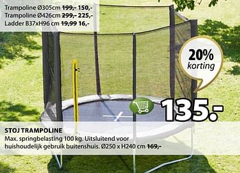 Promoties Stoj trampoline - Huismerk - Jysk - Geldig van 08/04/2019 tot 22/04/2019 bij Jysk
