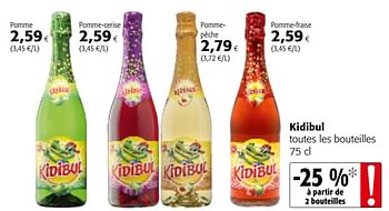 Promoties Kidibul toutes les bouteilles - Kidibul - Geldig van 10/04/2019 tot 23/04/2019 bij Colruyt