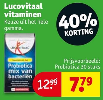 ticket Dicteren ingewikkeld Lucovitaal Probiotica - Promotie bij Kruidvat