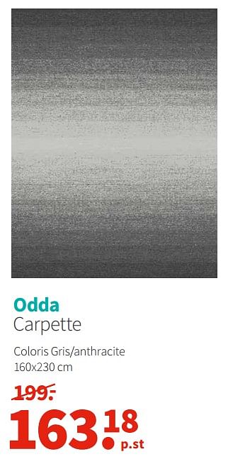 Promotions Odda carpette - Produit Maison - Carpetright - Valide de 08/04/2019 à 22/04/2019 chez Carpetright