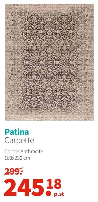 Promotions Patina carpette - Produit Maison - Carpetright - Valide de 08/04/2019 à 22/04/2019 chez Carpetright