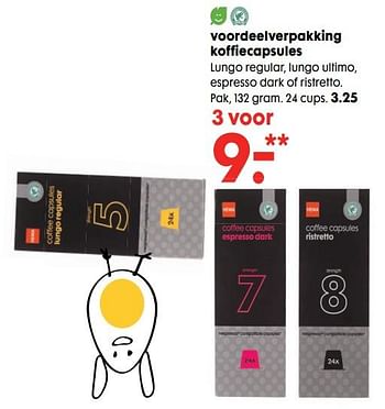 Promoties Voordeelverpakking koffiecapsules - Huismerk - Hema - Geldig van 27/03/2019 tot 23/04/2019 bij Hema