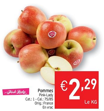 Promoties Pommes pink-lady - Huismerk - Intermarche - Geldig van 16/04/2019 tot 22/04/2019 bij Intermarche