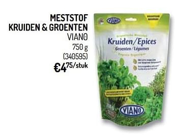 Promoties Meststof kruiden + groenten viano - Viano - Geldig van 10/04/2019 tot 21/04/2019 bij Oh'Green