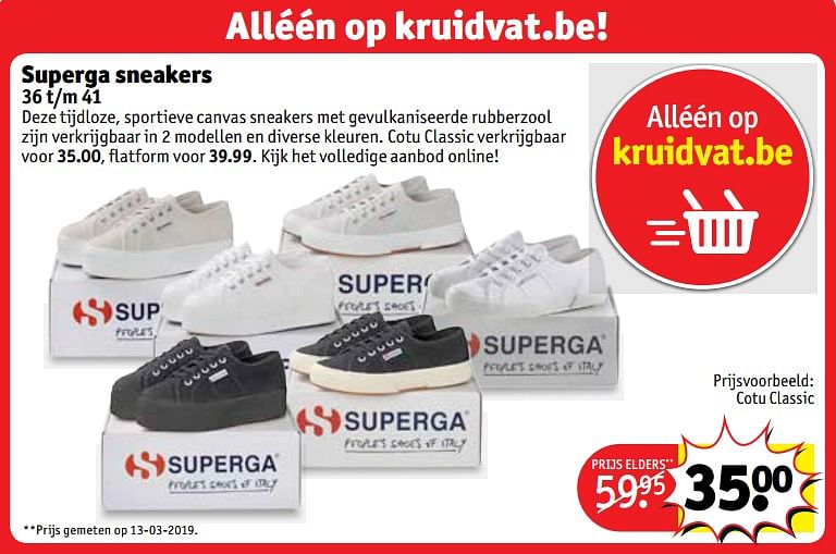 Superga Cotu classic Promotie bij Kruidvat