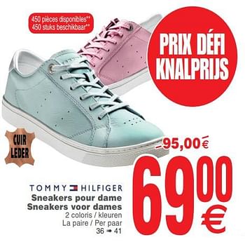 Promotions Sneakers pour dame sneakers voor dames - Tommy Hilfiger - Valide de 16/04/2019 à 29/04/2019 chez Cora