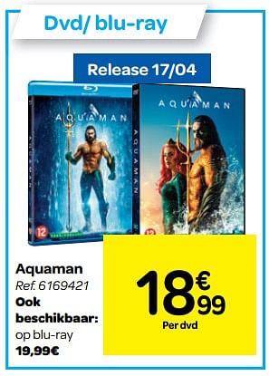 Promoties Aquaman - Huismerk - Carrefour  - Geldig van 17/04/2019 tot 29/04/2019 bij Carrefour