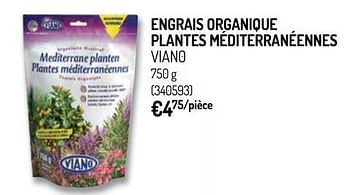 Promoties Engrais organique plantes méditerranéennes vian0 - Viano - Geldig van 10/04/2019 tot 21/04/2019 bij Oh'Green