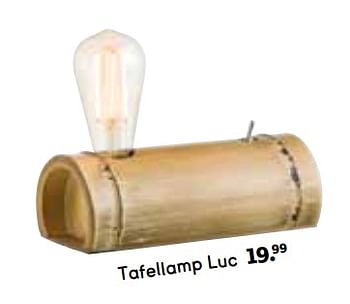 Promoties Tafellamp luc - Huismerk - Leen Bakker - Geldig van 12/04/2019 tot 30/09/2019 bij Leen Bakker
