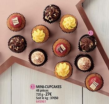 Promotions Mini-cupcakes - Produit Maison - Auchan Ronq - Valide de 01/04/2019 à 30/09/2019 chez Auchan Ronq