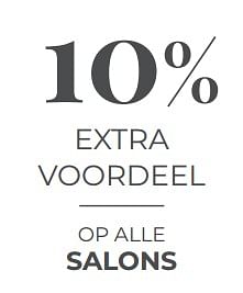 Promoties 10% extra voordeel op alle salons - Huismerk - Goossens Wonen & Slapen - Geldig van 19/04/2019 tot 22/04/2019 bij Goossens Wonen & Slapen