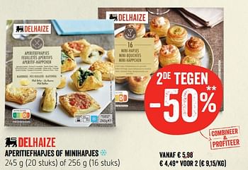 Promoties Aperitiefhapjes of minihapjes - Huismerk - Delhaize - Geldig van 18/04/2019 tot 28/04/2019 bij Delhaize