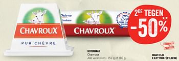 Promoties Geitenkaas chavroux - Chavroux - Geldig van 18/04/2019 tot 28/04/2019 bij Delhaize