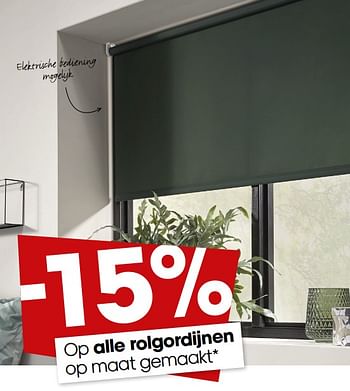 Alfabet Betuttelen Winkelier Huismerk - Kwantum -15% op alle rolgordijnen op maat gemaakt - Promotie bij  Kwantum
