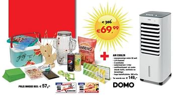 Promoties Domo air cooler - Domo - Geldig van 17/04/2019 tot 28/04/2019 bij Hubo