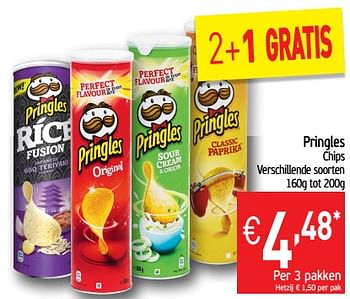Promotions Pringles chips - Pringles - Valide de 23/04/2019 à 28/04/2019 chez Intermarche