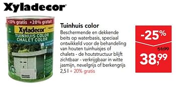 Promoties Tuinhuis color - Xyladecor - Geldig van 24/04/2019 tot 07/05/2019 bij Makro