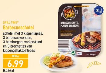 Promoties Barbecueschotel - GRILL TIME - Geldig van 23/04/2019 tot 27/04/2019 bij Aldi