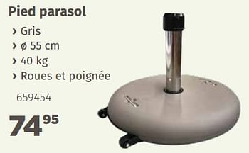 Promotions Pied parasol - Produit maison - Mr. Bricolage - Valide de 08/04/2019 à 31/12/2019 chez Mr. Bricolage