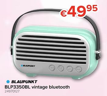Promoties Blaupunkt blp3350bl vintage bluetooth - Blaupunkt - Geldig van 25/04/2019 tot 12/05/2019 bij Euro Shop